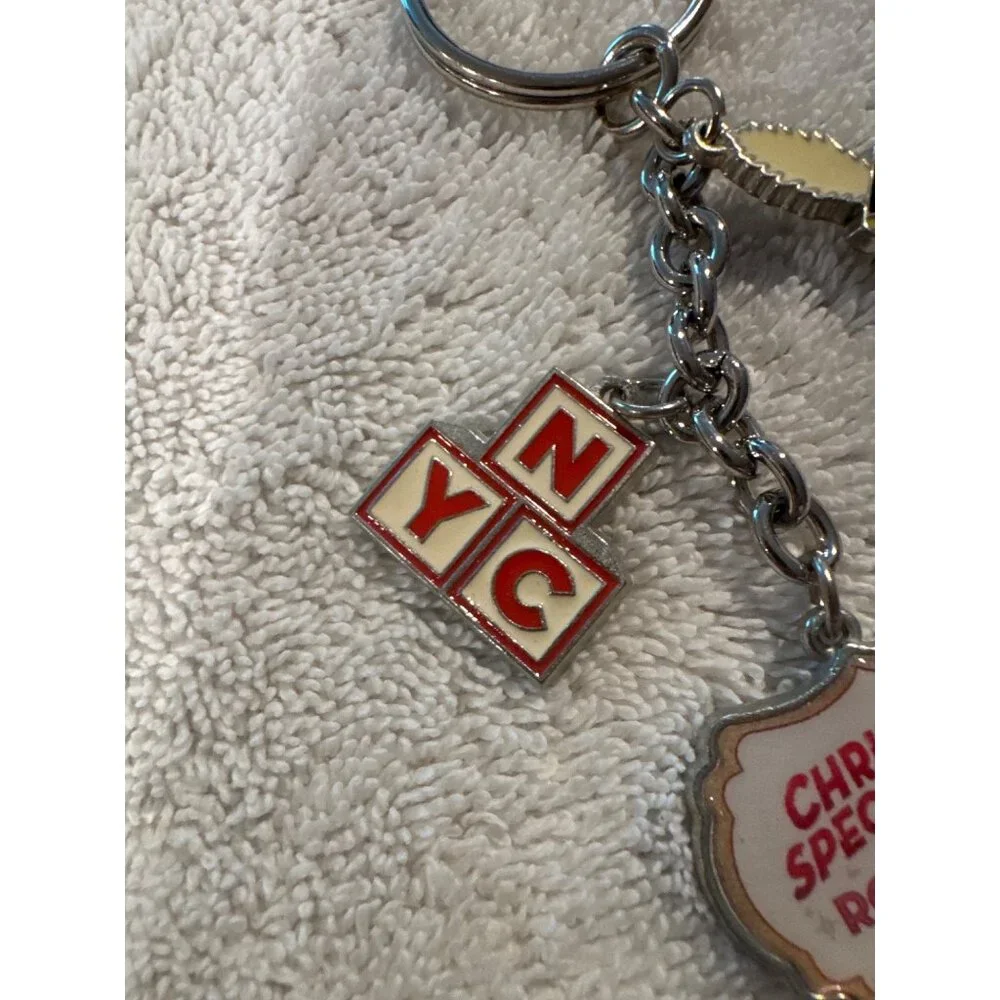 Christmas Spectacular Radio City Rockettes NYC Keychain With Charms